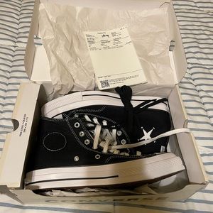 Stussy converse high top sneakers brand new